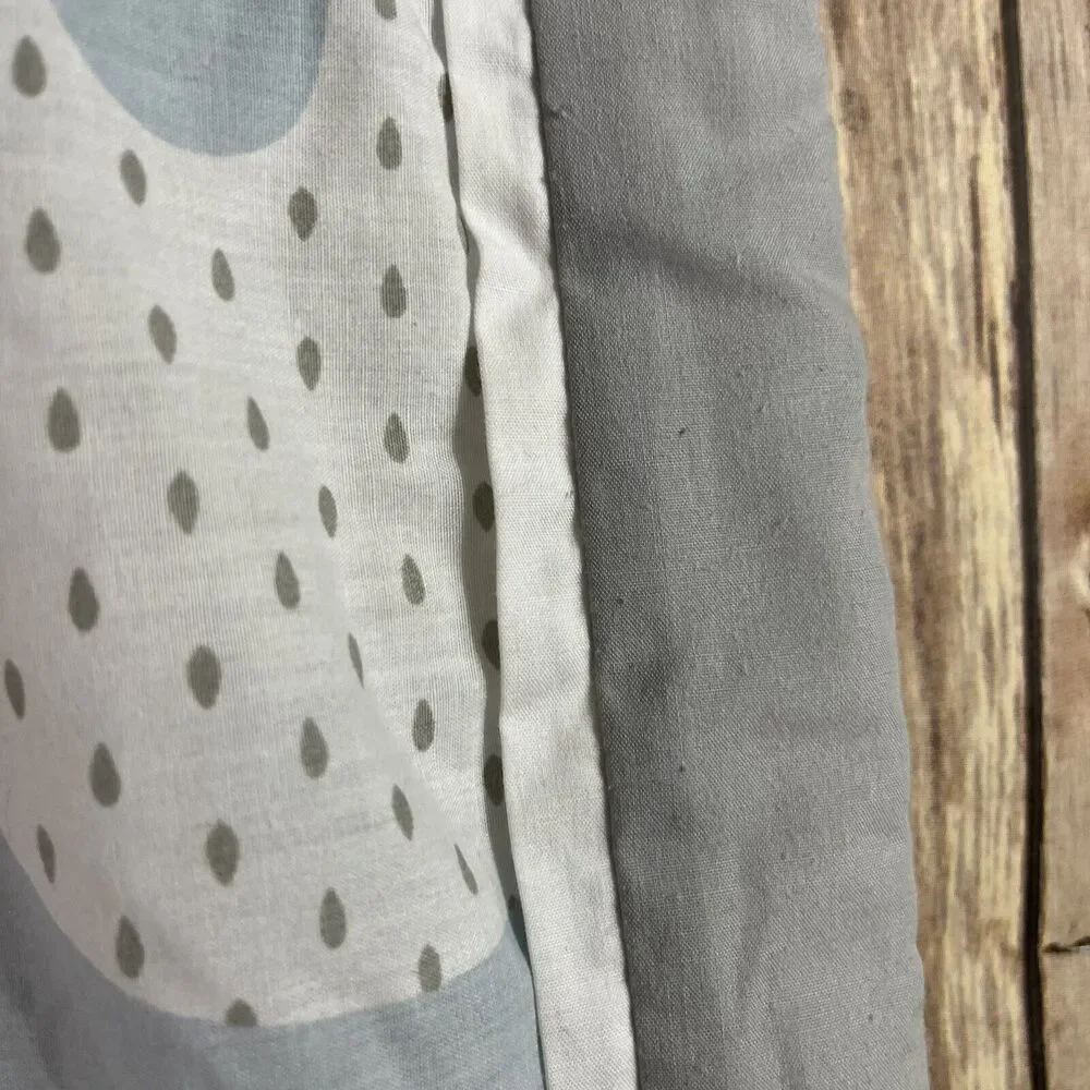 NoJo Dreamer Collection Elephant Blue Grey Crib Bedding Comforter Quilt Blanket